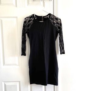 Lace black dress